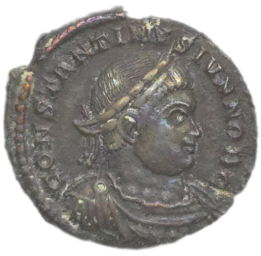 324-337AD Constantius II as Caesar, AE Follis