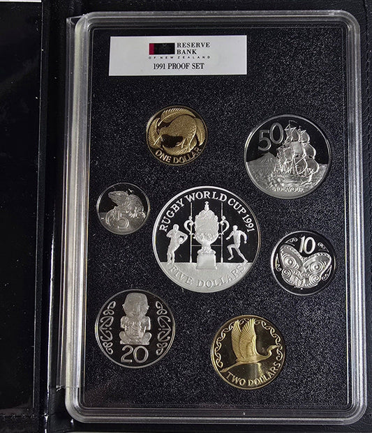 1991 New Zealand Silver Proof Set