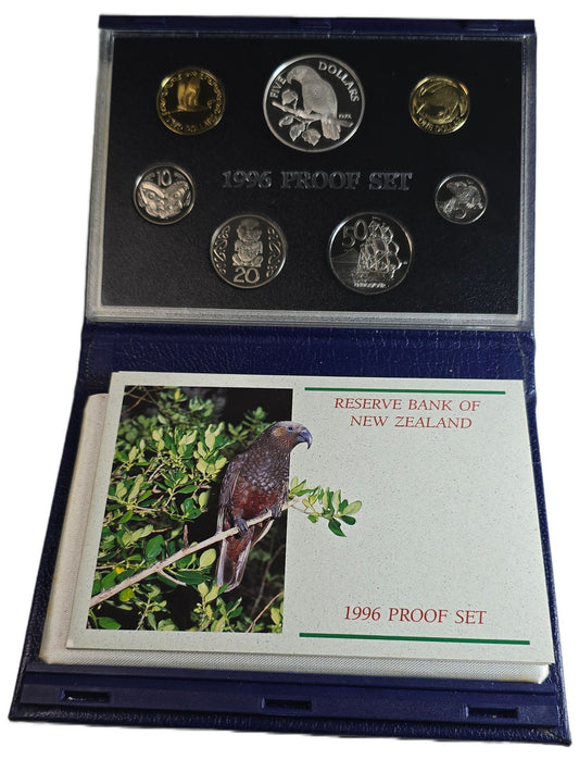 1996 New Zealand $1 Silver Proof Coin Set