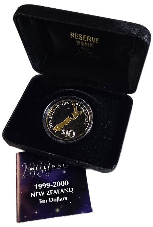 2000 New Zealand $10 Silver Proof