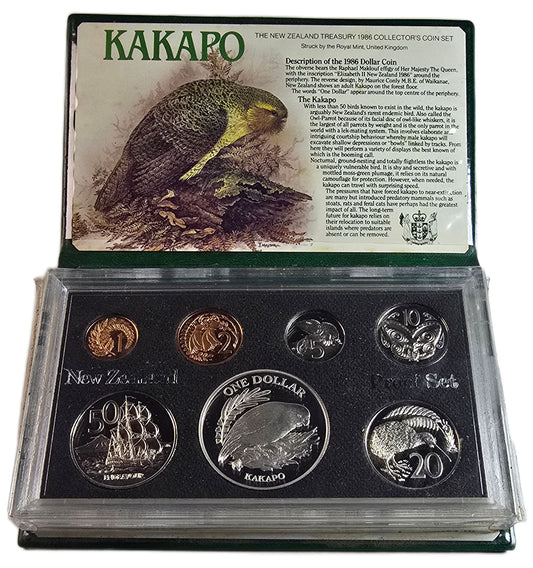 1986 New Zealand Silver Proof Set