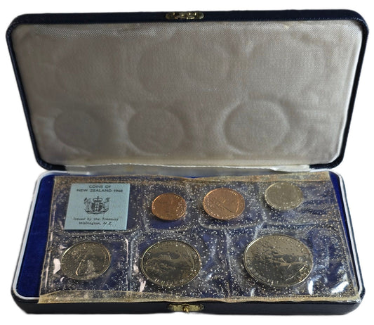 1968 New Zealand Polished Coin Set