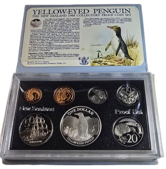 1988 New Zealand Silver Proof Set