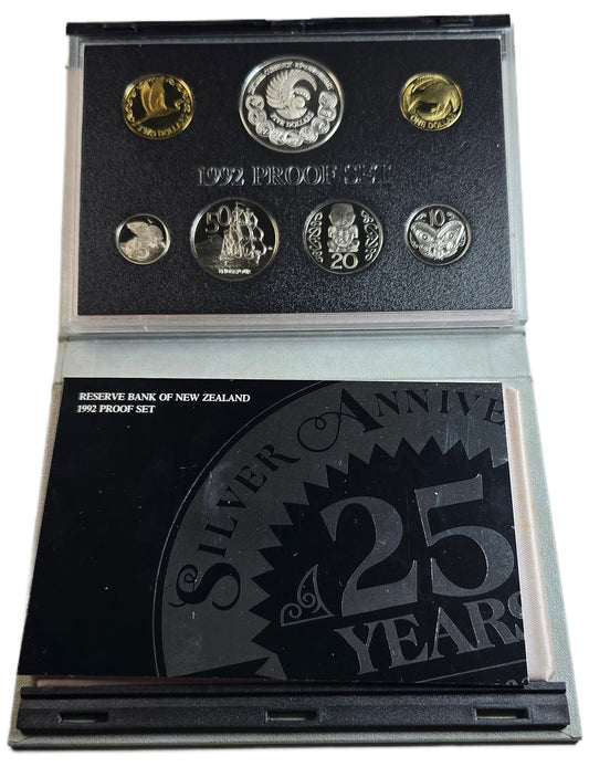 1992 New Zealand Silver Silver Proof Set