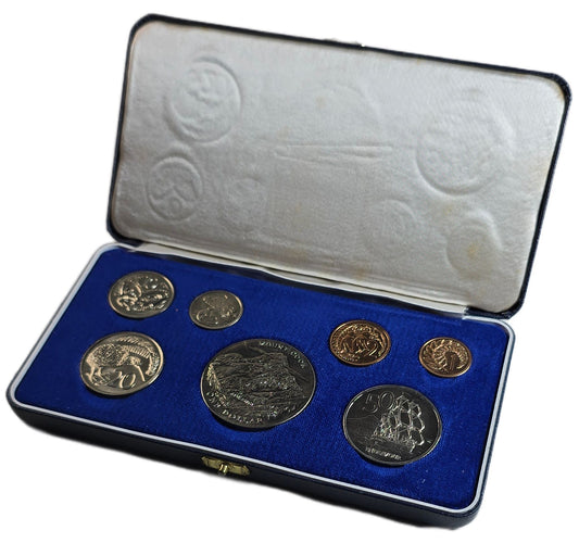 1970 New Zealand Polished Coin Set