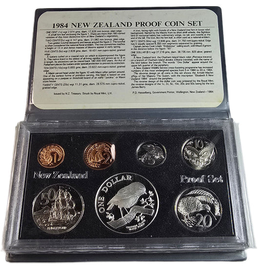 1984 New Zealand Annual Silver Proof Set