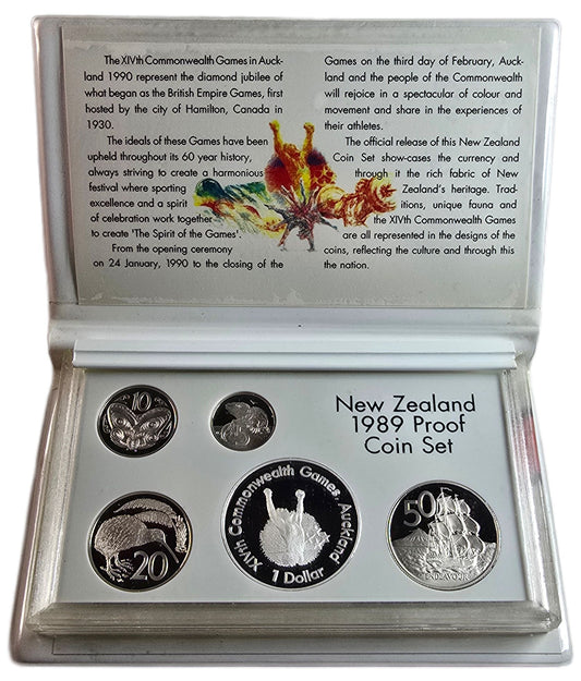 1989 New Zealand Annual Silver Proof Set