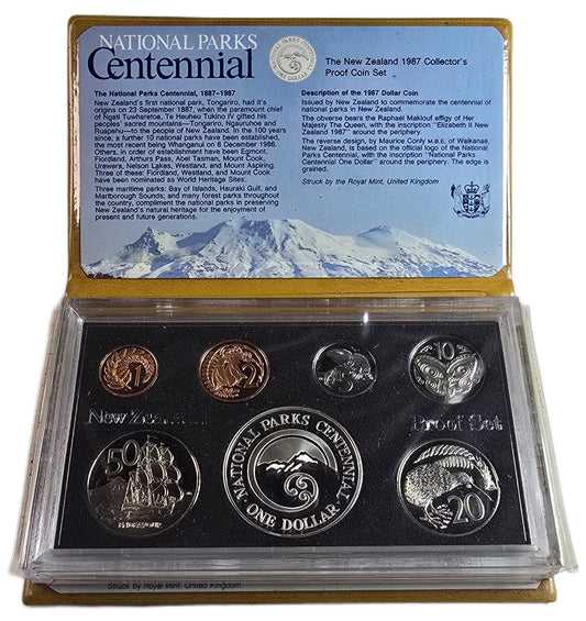 1987 New Zealand Annual Silver Proof Set