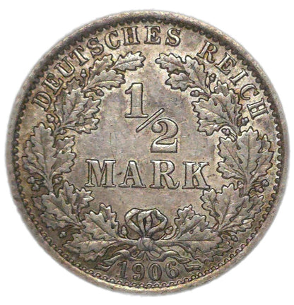 1906 Germany 1/2 Mark