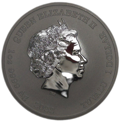 2022 Tuvalu 1 Dollar, James Bond .999 1oz silver coin