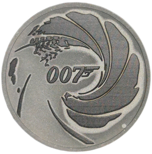 2022 Tuvalu 1 Dollar, James Bond .999 1oz silver coin