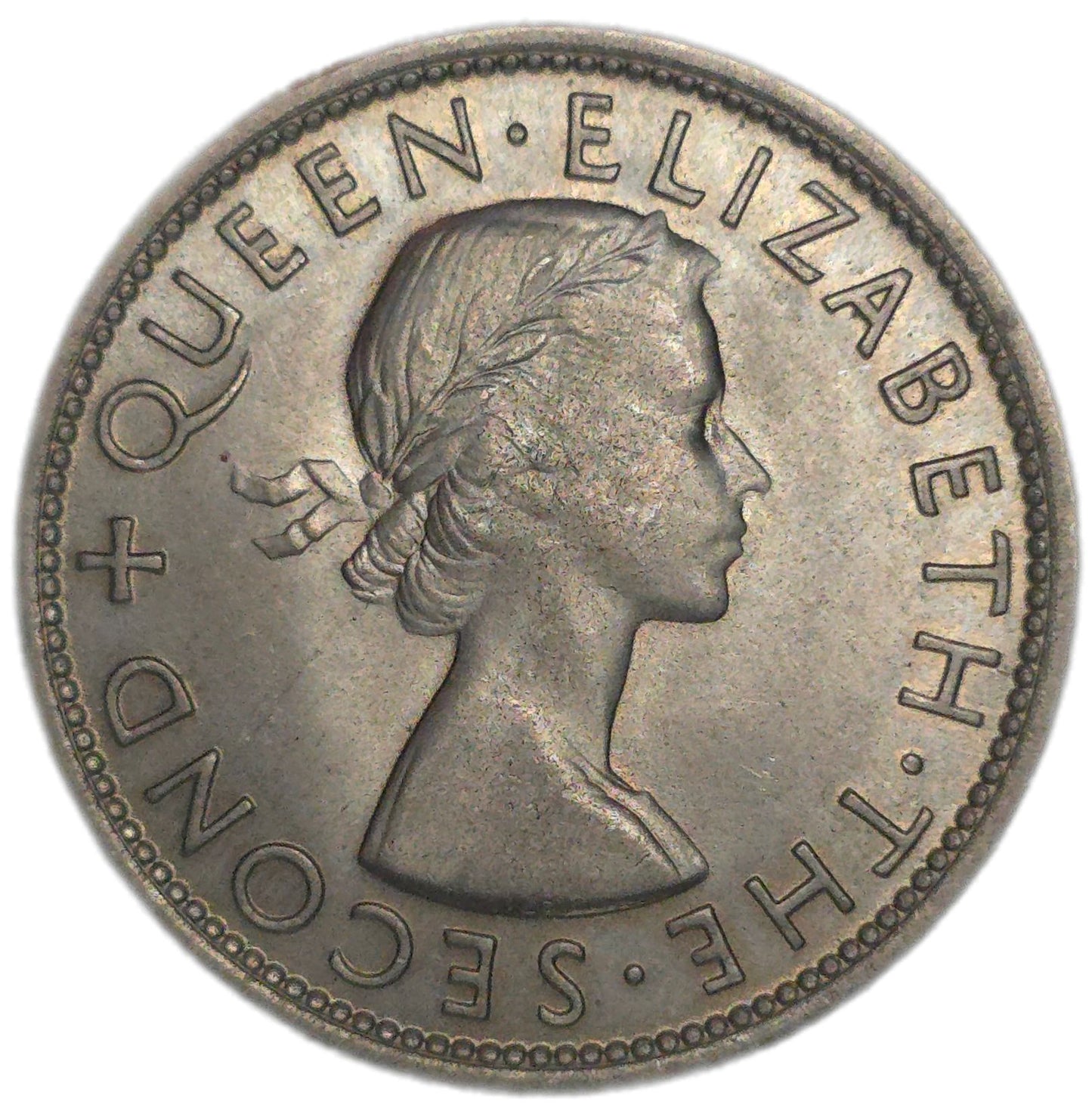 1953 New Zealand Half Crown, aUNC