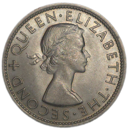 1953 New Zealand Half Crown, aUNC