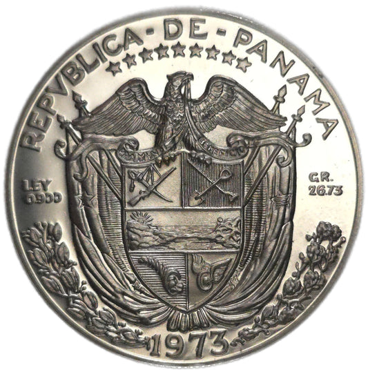 1973 Panama 1 Balboa, Proof