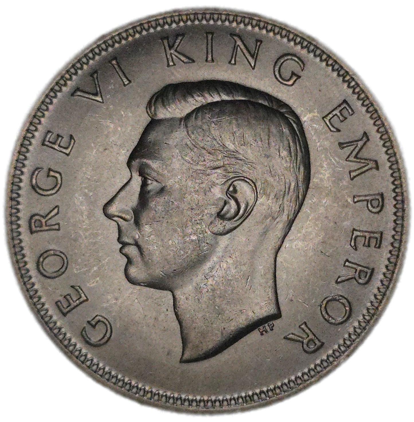 1940 New Zealand Half Crown, aUnc