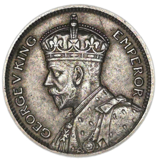 1933 New Zealand Sixpence, VF