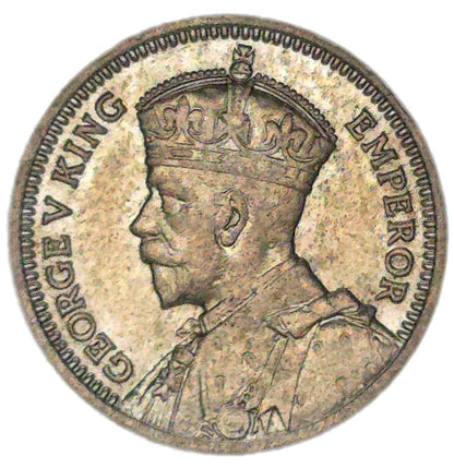 1935 New Zealand Threepence, Key Date, aEF
