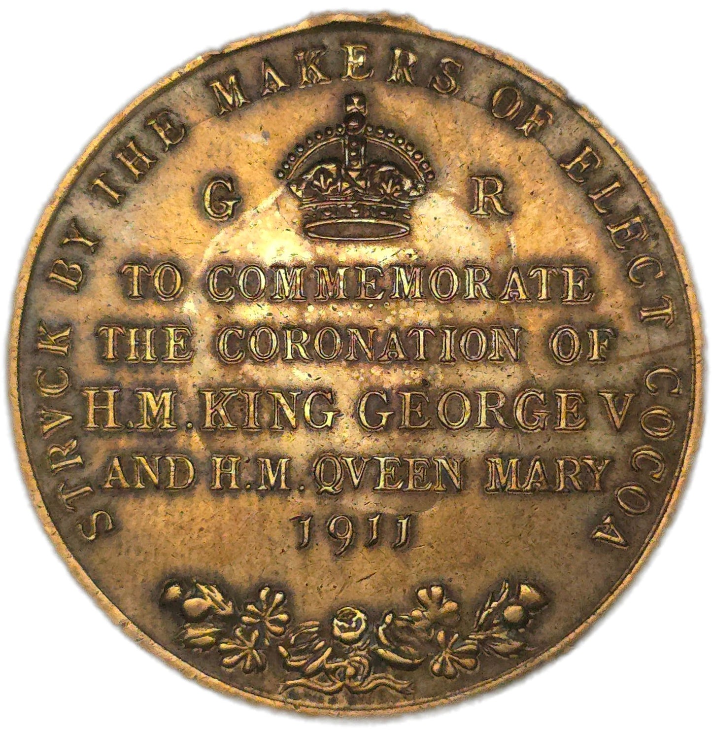 1911 United Kingdom Coronation Medal, Elect Cocoa