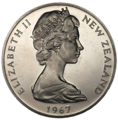 1967 New Zealand One Dollar, Polished