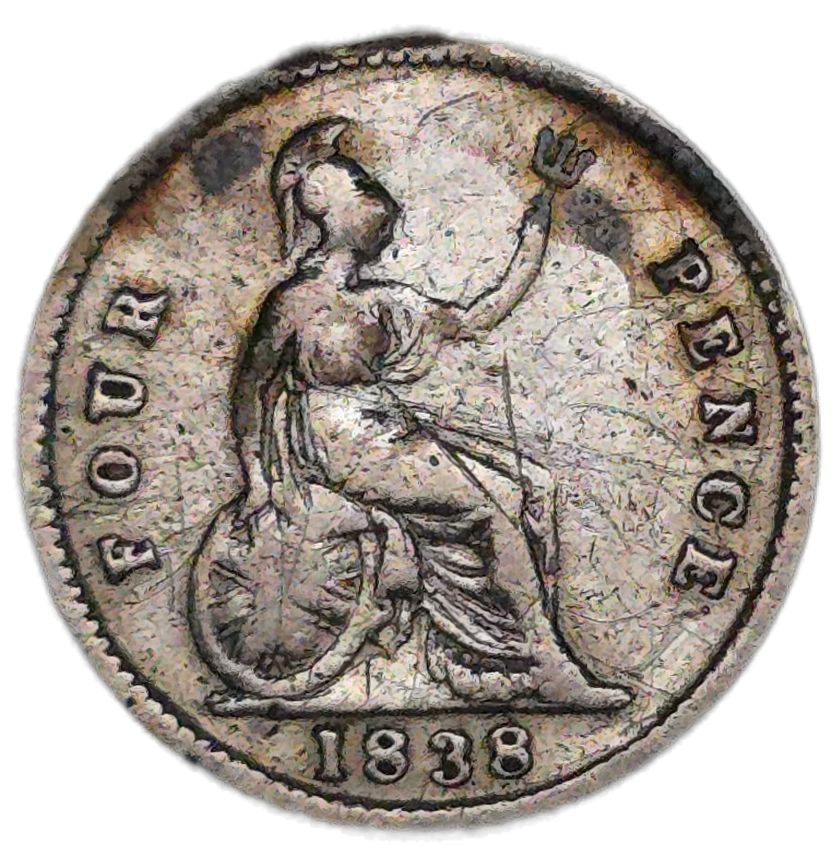 1838 United Kingdom 4 Pence