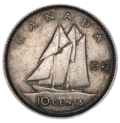 1942 Canada 10 Cents