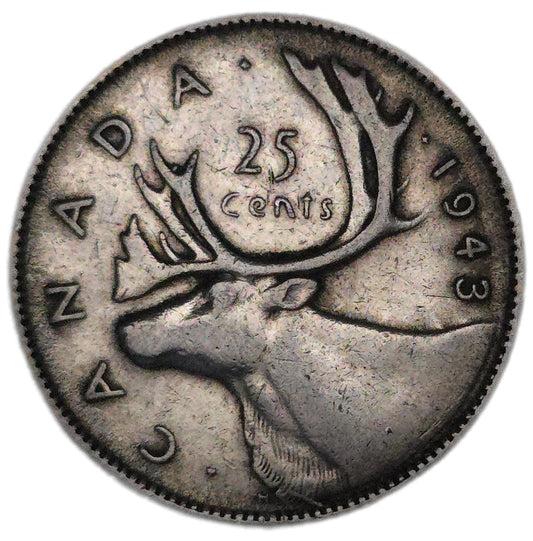 1943 Canada 25 Cents