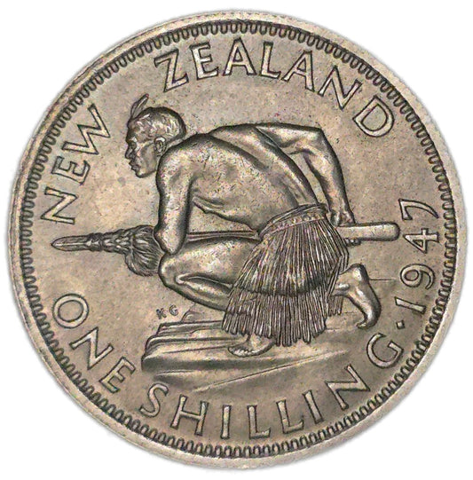 1947 New Zealand Shilling, EF