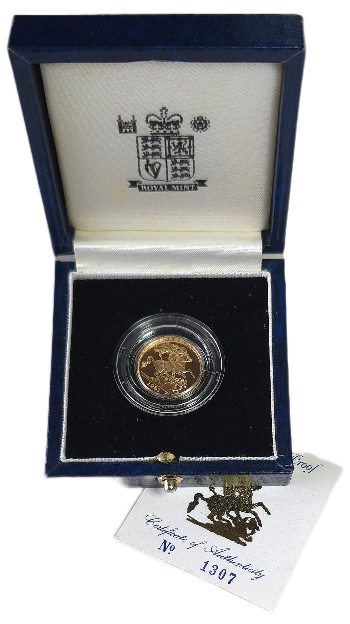 1991 United Kingdom Half Soverign Gold Proof