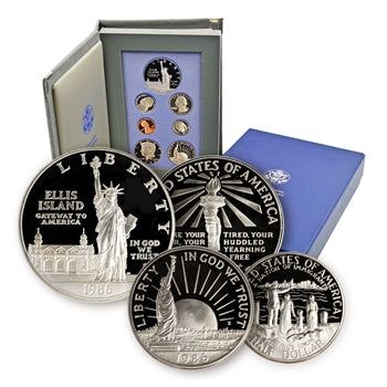 1986 United States Prestige Proof Set - Statue of Liberty