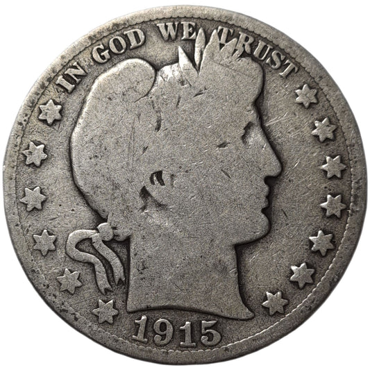 1915(D) United States Half Dollar - Arts & Entertainment > Hobbies & Creative Arts > Collectibles > Collectible Coins & Currency > Collectible Coins > Rare Coins from The Half Crown