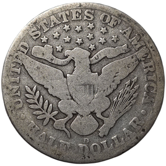 1915(D) United States Half Dollar - Arts & Entertainment > Hobbies & Creative Arts > Collectibles > Collectible Coins & Currency > Collectible Coins > Rare Coins from The Half Crown