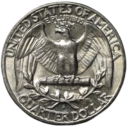 1964 United States Washington Quarter, 90% Silver, Uncirculated