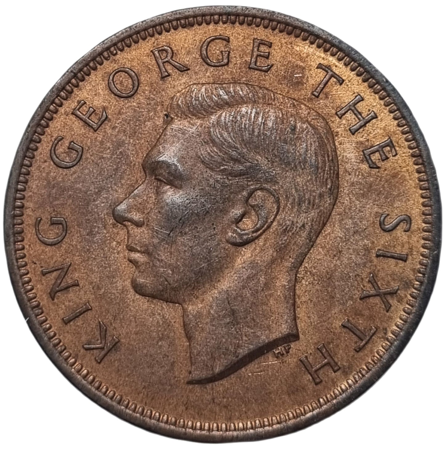 1949 New Zealand Penny - Arts & Entertainment > Hobbies & Creative Arts > Collectibles > Collectible Coins & Currency > Collectible Coins > Rare Coins from The Half Crown