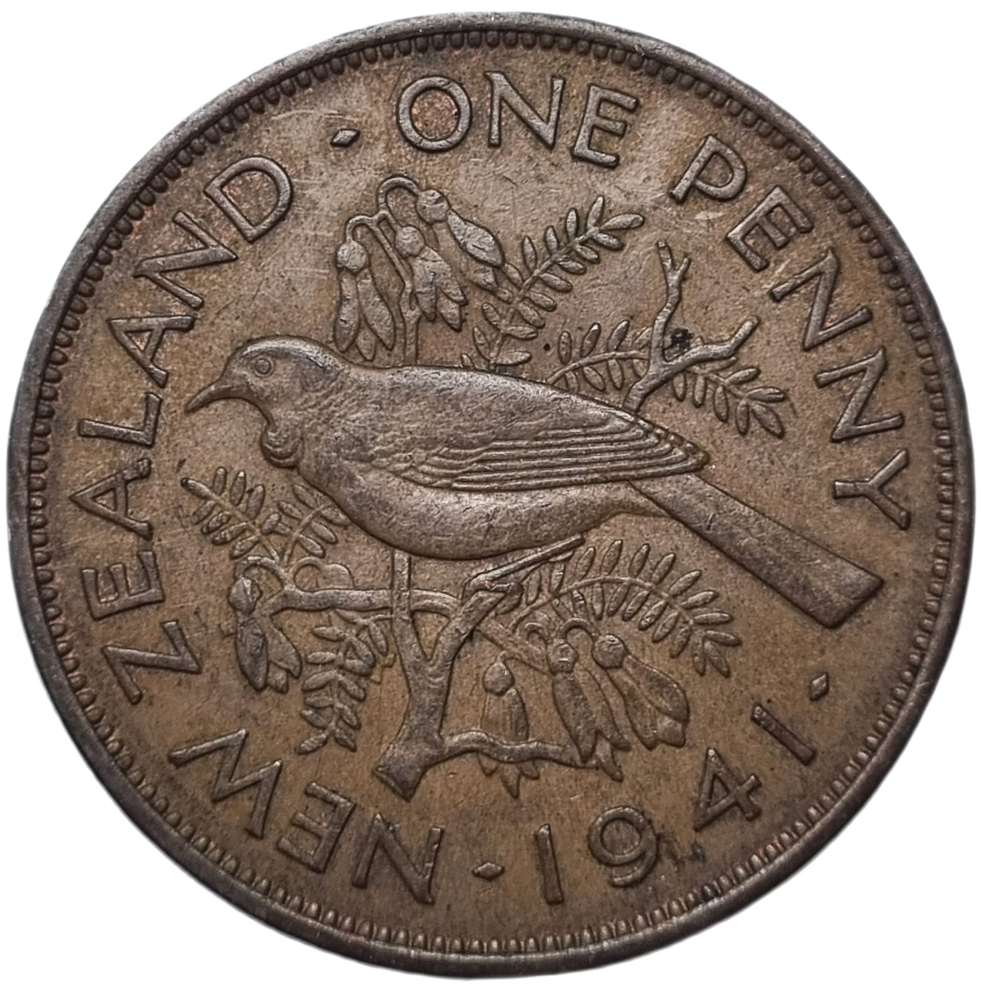 1941 New Zealand Penny - Arts & Entertainment > Hobbies & Creative Arts > Collectibles > Collectible Coins & Currency > Collectible Coins > Rare Coins from The Half Crown