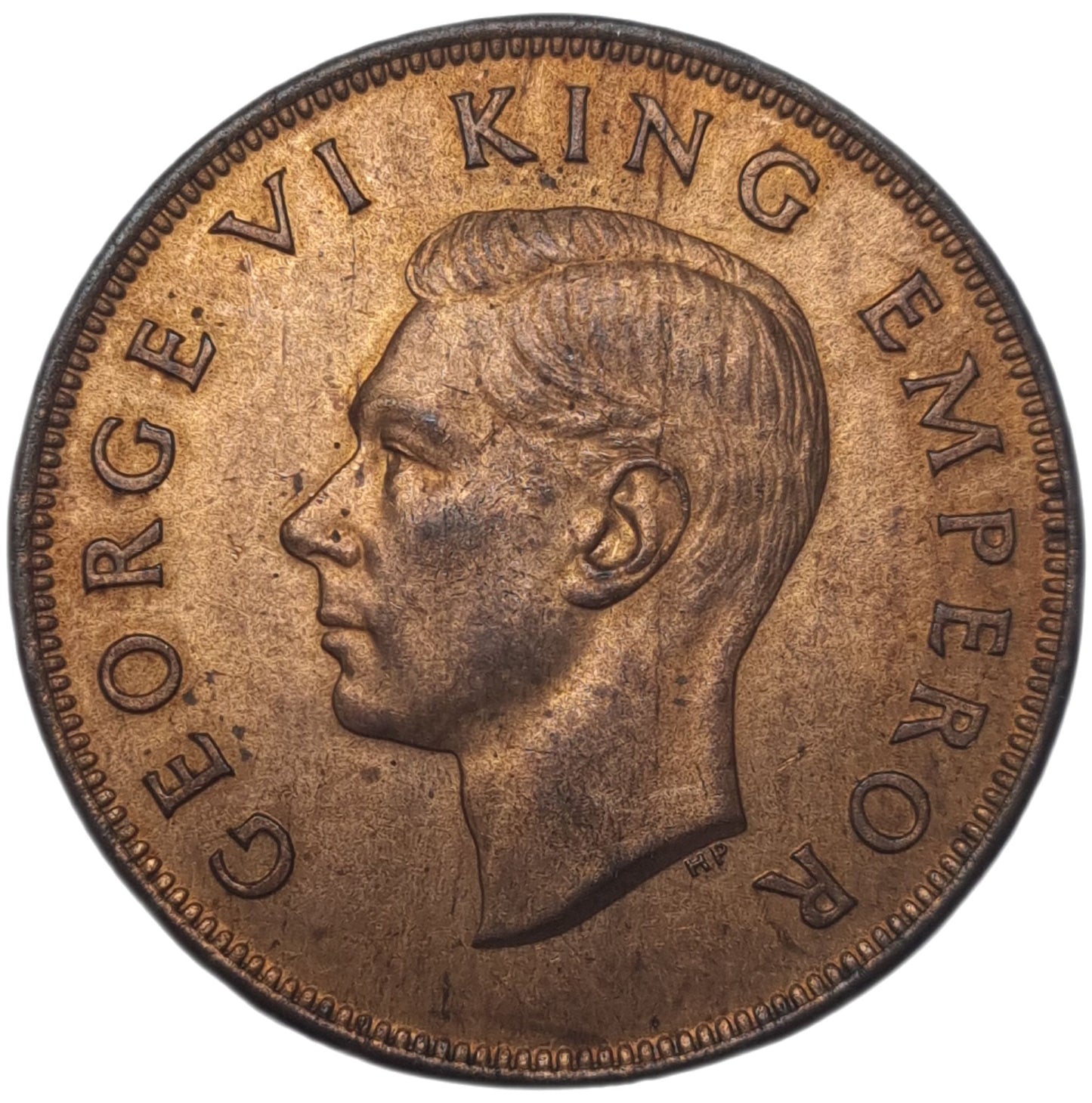 1944 New Zealand Penny - Arts & Entertainment > Hobbies & Creative Arts > Collectibles > Collectible Coins & Currency > Collectible Coins > Rare Coins from The Half Crown