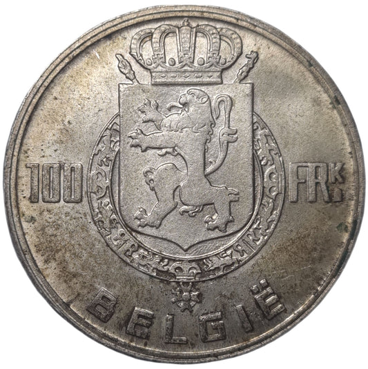 1948 Belgium 100 Francs - Arts & Entertainment > Hobbies & Creative Arts > Collectibles > Collectible Coins & Currency > Collectible Coins > Rare Coins from The Half Crown