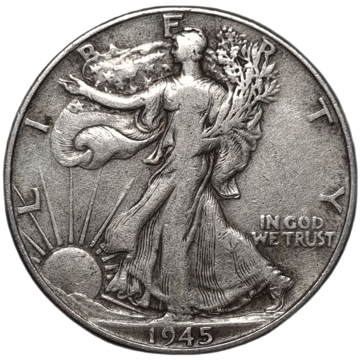 1940's United States Walking Liberty Half Dollar, 90% Silver [Random Coin, Year]
