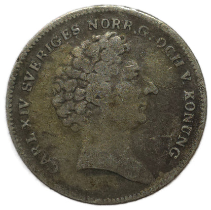 1832 Sweden 1/8 Riksdaler Specie