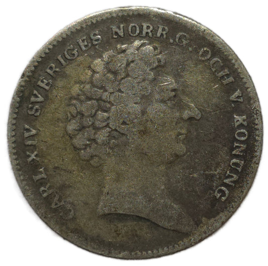 1832 Sweden 1/8 Riksdaler Specie