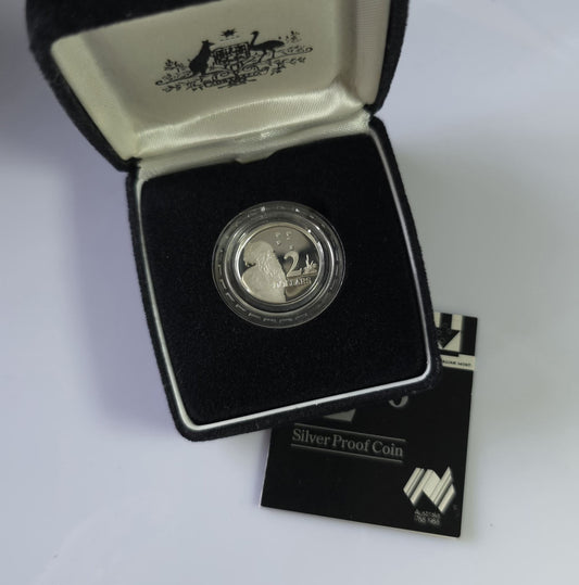1988 Australia Proof $2 Coin, 92.5% Silver - Arts & Entertainment > Hobbies & Creative Arts > Collectibles > Collectible Coins & Currency > Collectible Coins > Commemorative Coins from The Half Crown