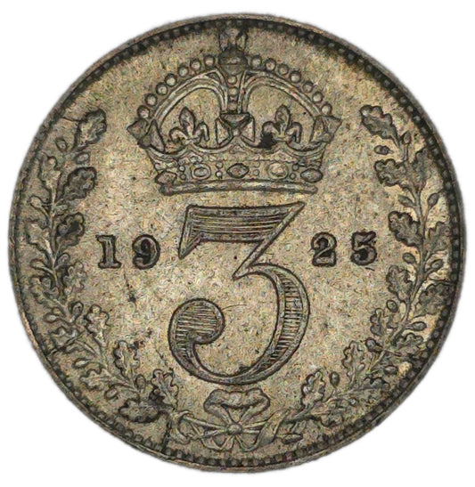 1925 UK Threepence, EF - Arts & Entertainment > Hobbies & Creative Arts > Collectibles > Collectible Coins & Currency > Collectible Coins > Rare Coins from The Half Crown