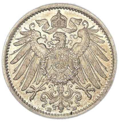 1914 Germany 1 Mark, Uncirculated