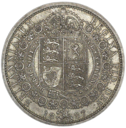 1887 UK Half Crown, gVF - Arts & Entertainment > Hobbies & Creative Arts > Collectibles > Collectible Coins & Currency > Collectible Coins > Rare Coins from The Half Crown