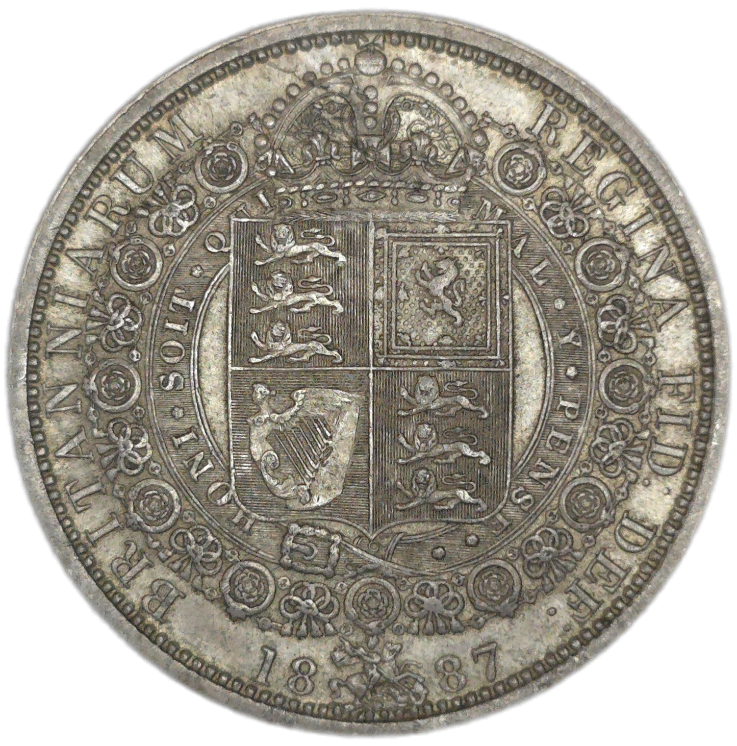 1887 UK Half Crown, gVF