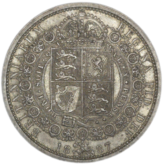 1887 UK Half Crown, gVF