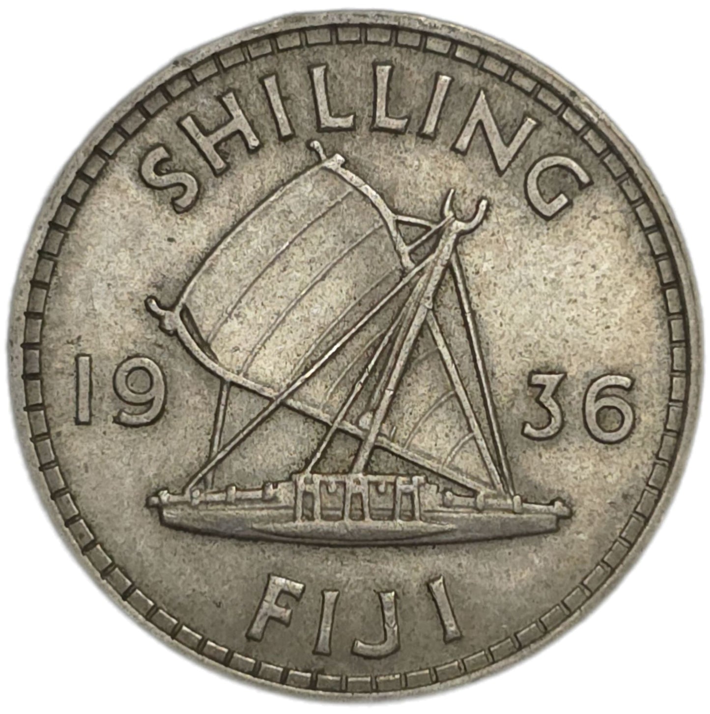 1936 Fiji Shilling, VF