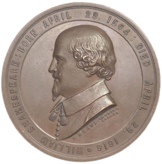 1864 United Kingdom Shakespeare Festival Medal