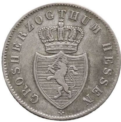 1835 German States 6 Kreuzer, Hesse-Darmstadt