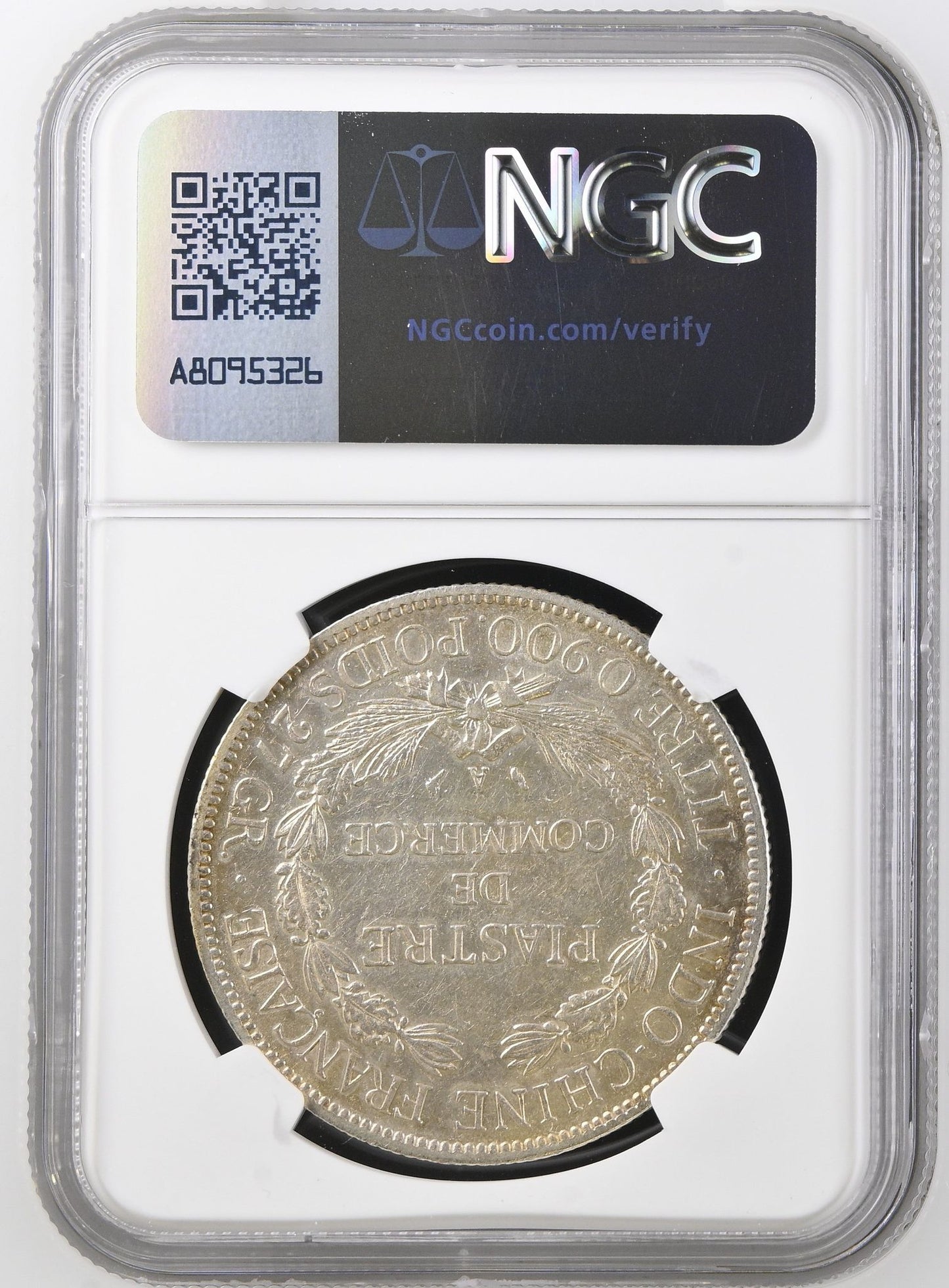 1906(A) French Indo China 1 Piastre NGC UNC Details - Arts & Entertainment > Hobbies & Creative Arts > Collectibles > Collectible Coins & Currency > Collectible Coins > Rare Coins from The Half Crown