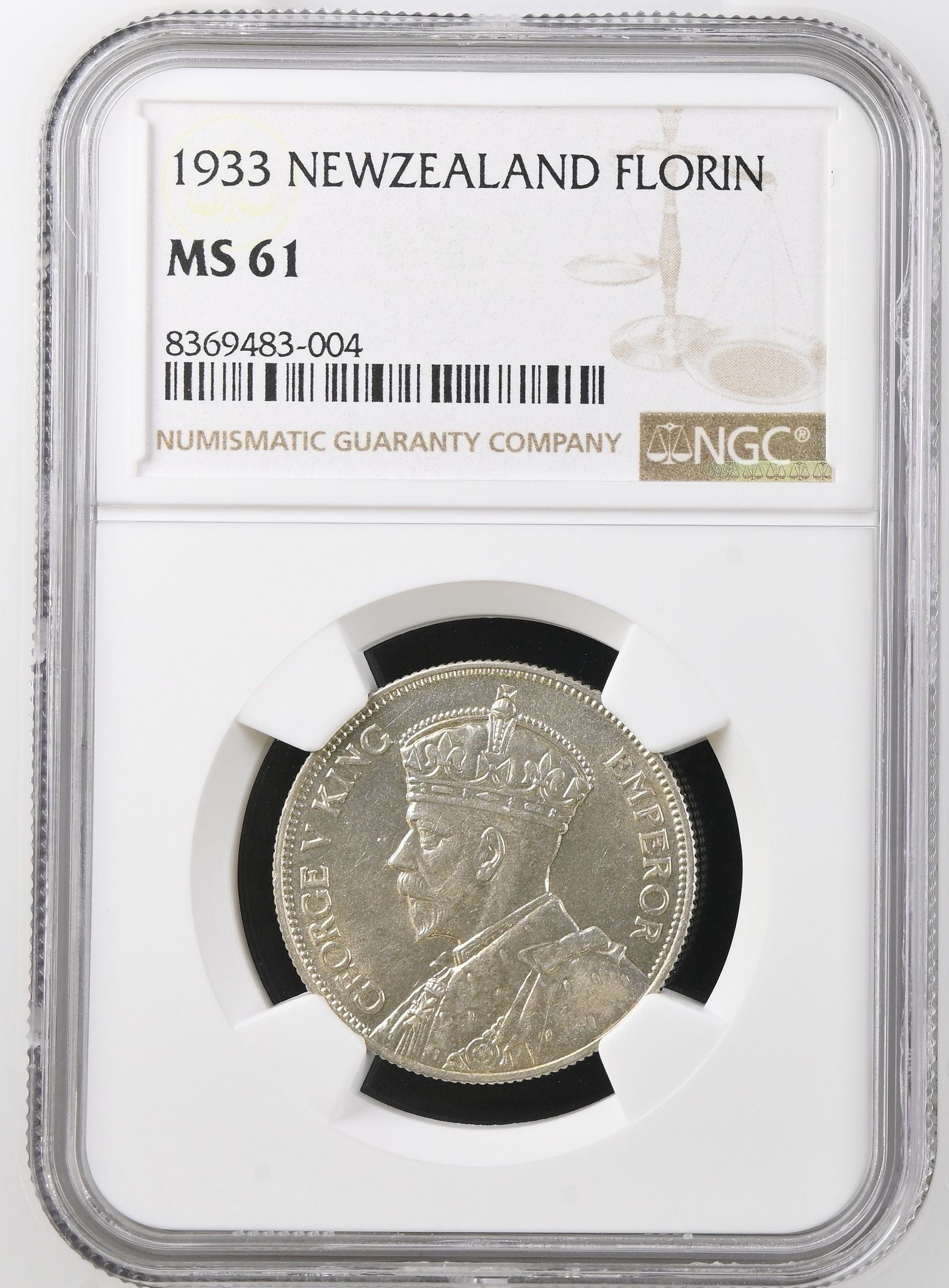 1933 New Zealand Florin NGC MS61 - Arts & Entertainment > Hobbies & Creative Arts > Collectibles > Collectible Coins & Currency > Collectible Coins > Rare Coins from The Half Crown
